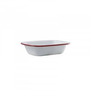 Enam Pie Dish 20cm RED Rim