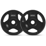 CORTEX 145kg Tri-Grip Olympic Plate Set 50mm