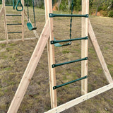 Lifespan Kids Daintree 2-in-1 Monkey Bars & Swing Set