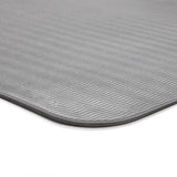 Reebok Double Sided Yoga Mat 1.76m*0.61m*6mm in Black/Grey