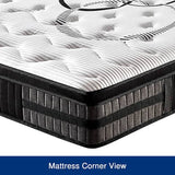 Queen Mattress in Gel Memory Foam Pocket Coil Medium Firm Bed 34cm Thick