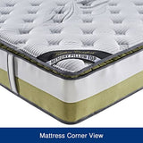 Queen Mattress Memory Pillow Top Pocket Spring Foam Medium Firm Bed