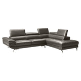 Vienna Sofa Faux Leather 5 Seater Grey