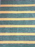 Green/yellow cotton kilim rug 90x150 cm