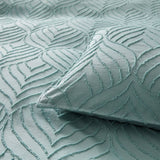 Tufted ultra soft microfiber quilt cover set-single sage green