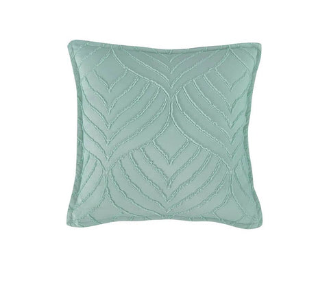 TUFTED MICROFIBRE SUPER SOFT EUROPEAN PILLOWCASE-SAGE GREEN