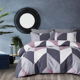 Dylan 100% cotton reversible quilt cover set-super king size