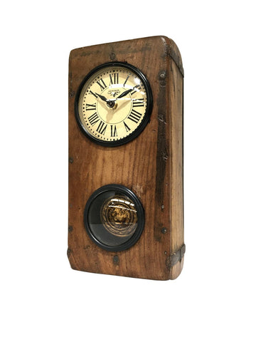 Wall Clock - Brick Mould With Pendulum