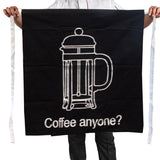 100% Cotton Master Chef Half Apron Heavy Duty Coffee Anyone