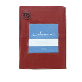 Pair of Cotton Standard Pillowcases 375TC Burgundy