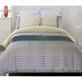 Brie Lilac Grey Quilt Cover Set QUEEN