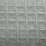 Cotton Waffle Blanket Silver Queen