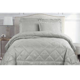 Hotel Living Eli Jacquard Comforter Set Queen Silver