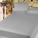 400TC Cotton Percale Super Queen Combo Set 50cm Wall Grey