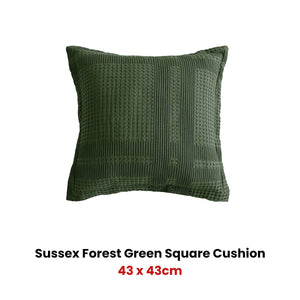 Bianca Sussex Square Forest Greenn Filled Cushion