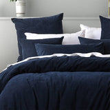 Bianca Lebron Indigo Jacquard Polyester Quilt Cover Set Queen