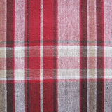 Cotton Plaid Checks Round Table Cloth 180cm Diameter Red