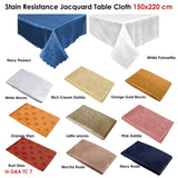 Jacquard Table Cloth Rust Stars 150 x 220 cm