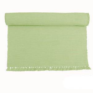 Hoydu Set of 2 - Cotton Ribbed Placemats - REED GREEN