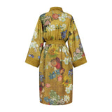 Bedding House Van Gogh Partout des Fleurs Gold Kimono Bath Robe Large/Extra Large