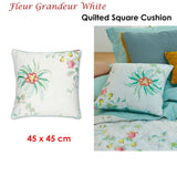 PIP Studio Fleur Grandeur White Quilted Square Cushion