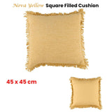 Accessorize Nova Yellow Square Filled Cushion 45cm x 45cm