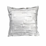 Accessorize Pleats White 45x45 cm Square Filled Cushion