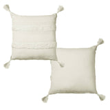 Accessorize Indra Cotton Cushion Cover Off White