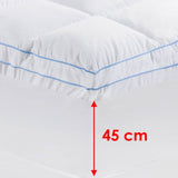 Cloudland 750GSM Memory Resistant Microball Fill Mattress Topper Super King