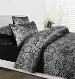 Accessorize EMMA Quilt Cover Set Black Double