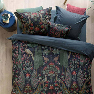 PIP Studio Pavoni Dark Blue Cotton Quilt Cover Set Queen