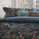 PIP Studio Pavoni Dark Blue Cotton Quilt Cover Set Queen