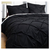 Bloomington Puffy Quilt Cover Set Black QUEEN