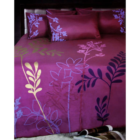 Accessorize Savannah Plum Quilt Cover Set Double