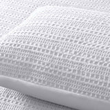 Accessorize Soho Waffle White Quilt Cover Set Queen