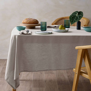 Vintage Design Homewares Natural French Linen Tablecloth 130cm x 180cm