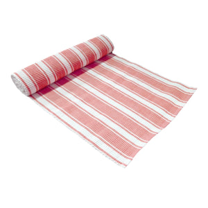 IDC Homewares Ribbed Pattern Table Runner Panama Narrow Coral