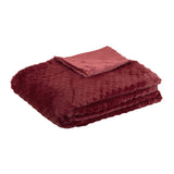 J.Elliot Home Azariah Plush Throw Red