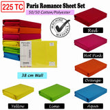 225TC Paris Romance Sheet Set Orange KING SINGLE