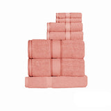 Kingtex 550gsm Cotton 7 Pce Towel Set Rust