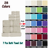 Kingtex 550gsm Cotton 7 Pce Towel Set Shiraz