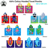 Cute Kids Cotton Hooded Towel Poncho 60 x 120 cm Pirate