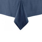 Ladelle Base Navy Linen Look 100% Cotton Tablecloth 150 x 300 cm