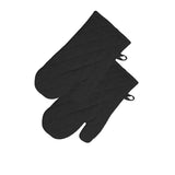 Rans Manhattan Black Cotton Set of 2 Oven Gloves