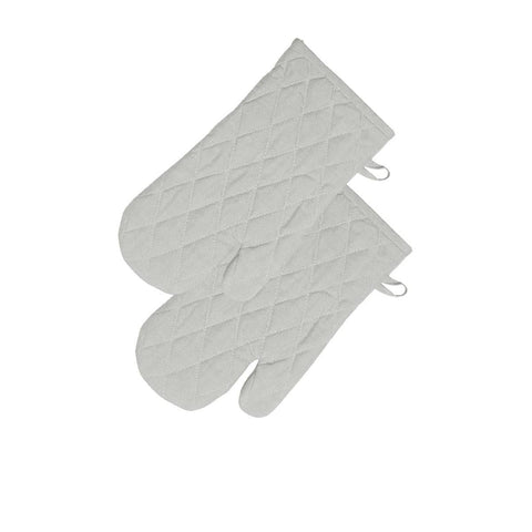 Rans Manhattan Silver Cotton Set of 2 Oven Gloves