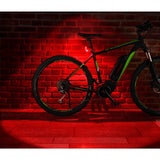 Fischer LED Bike Light Set 30Lux USB with rear floor light