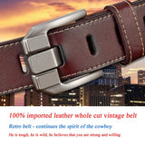 Genuine Leather For Men Pin Buckle Belts Cowskin Casual Belts Business Belt