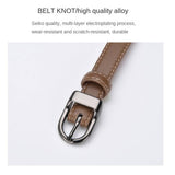 Luxury Top Layer Cow Leather Belt Women's Simple Decorative Jeans Belt Versatile Fashion Thin Belt