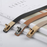 Luxury Cow Leather Women Waist Belt Slim Corset Strap Dress Shirt Belt