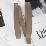 Luxury Cow Leather Women Waist Belt Slim Corset Strap Dress Shirt Belt